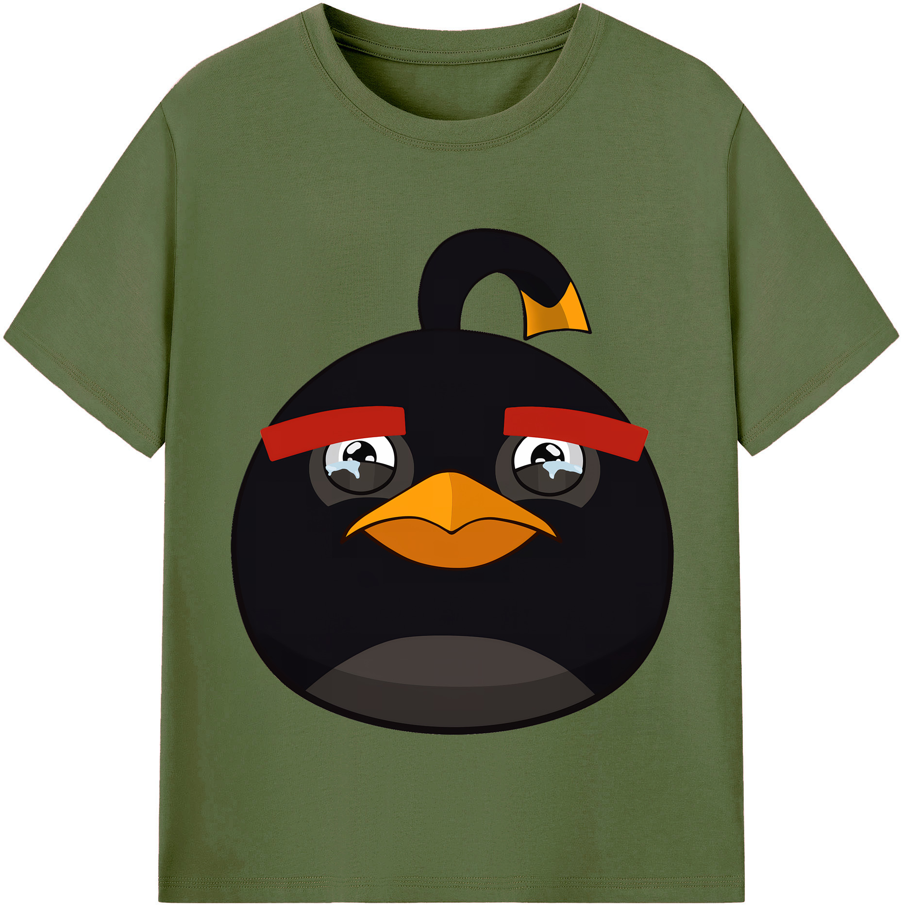 （画像用） Angry Birds アングリーバード 綿100％半袖Tシャツ（フロントプリント）